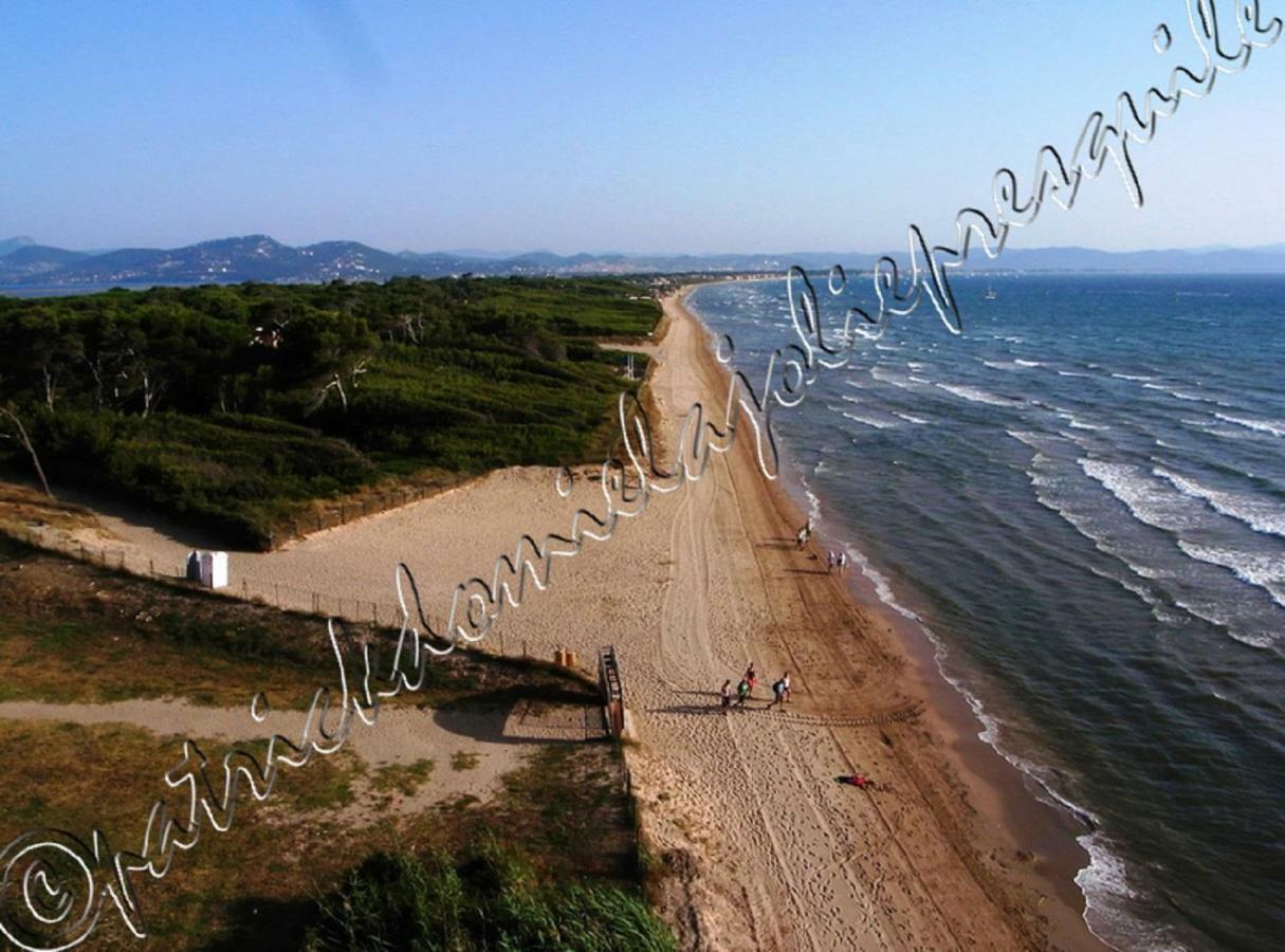 Magnifique Parc De La Presqu'Ile Avec Piscine Et Plage Face A Porquerolles ! 히에레 외부 사진