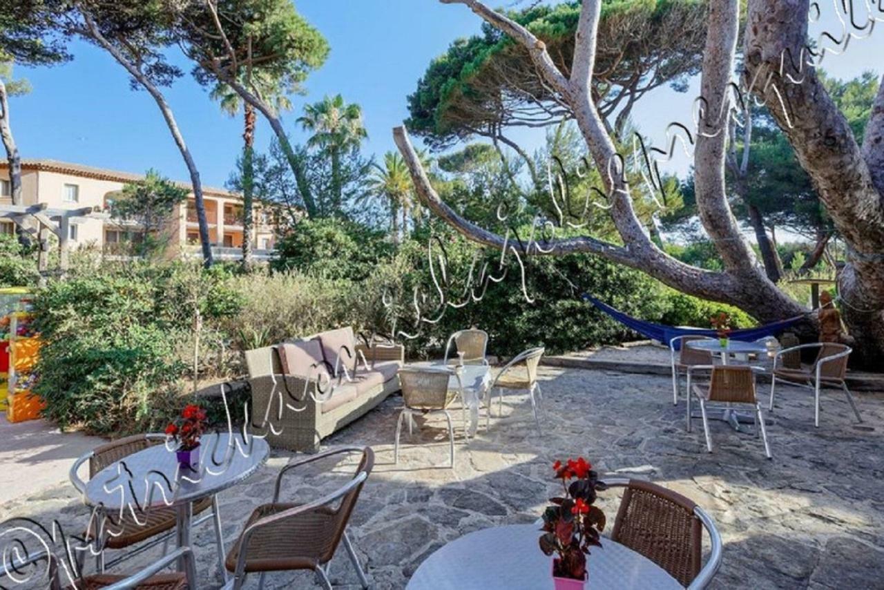 Magnifique Parc De La Presqu'Ile Avec Piscine Et Plage Face A Porquerolles ! 히에레 외부 사진